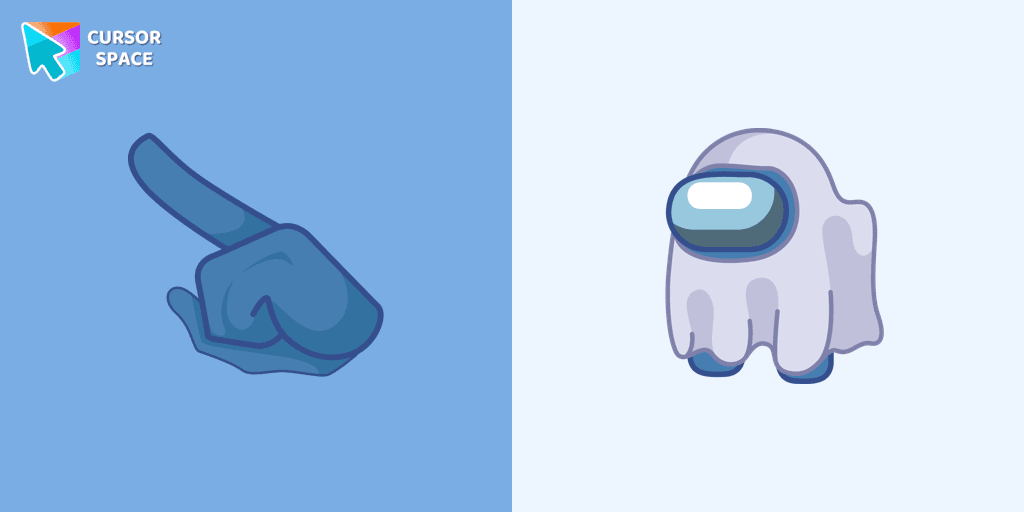 Among Us Ghost Character cursor pack